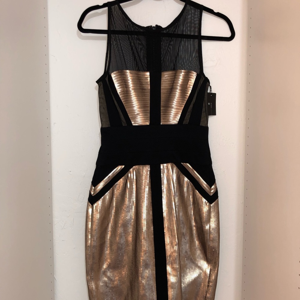 BCBGMAXAZRIA REINA SEQUIN DRESS